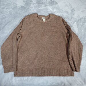 L.L. Bean Tan Crewneck Sweater